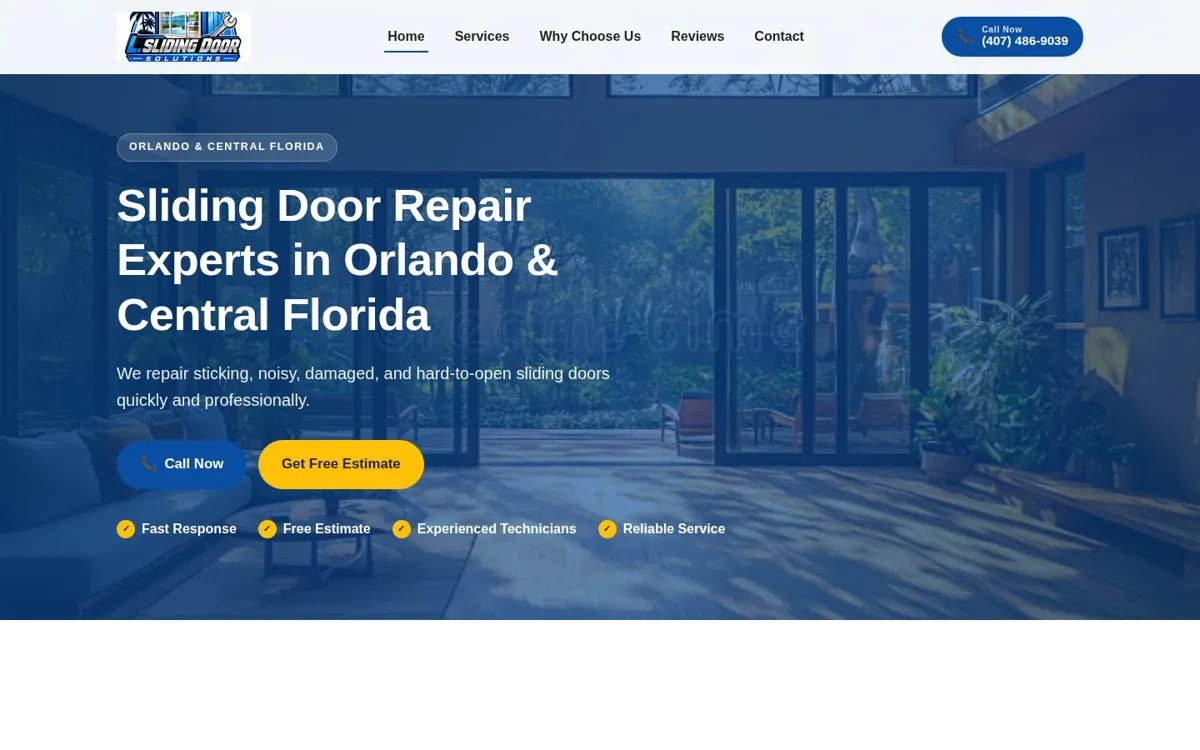 FL Sliding Doors Solutions website preview